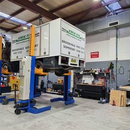 Truck in Auramotive Mechanical Shop